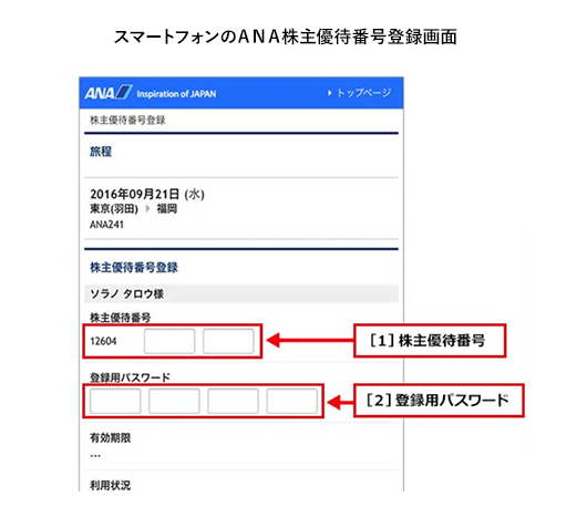 ANA株主優待番号 - その他